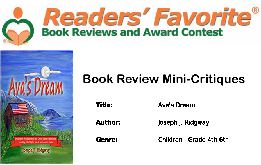 Readers Favorite Avas Dream Joseph J. Ridgway